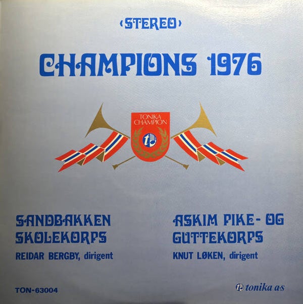 Sandbakken Skolekorps, Askim Pike- Og Guttekorps – Champions 1976 (LP)