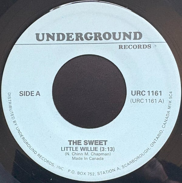 Sweet ‎– Little Willie / The Choir - It's Cold Outside (7")