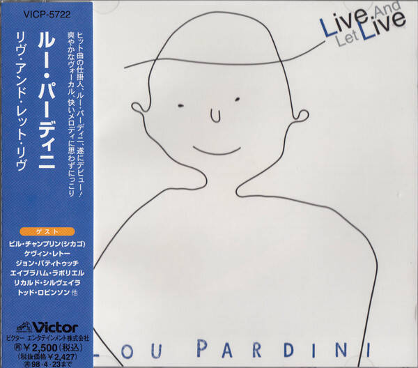 Lou Pardini – Live And Let Live (CD)
