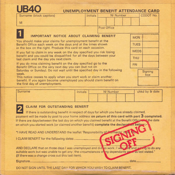UB40 – Signing Off (LP + 12" maxi)