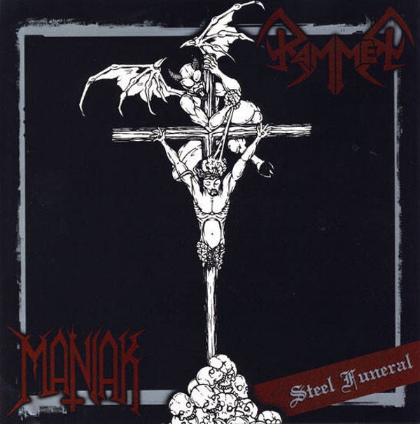 Rammer / Maniak ‎– Steel Funeral (7")