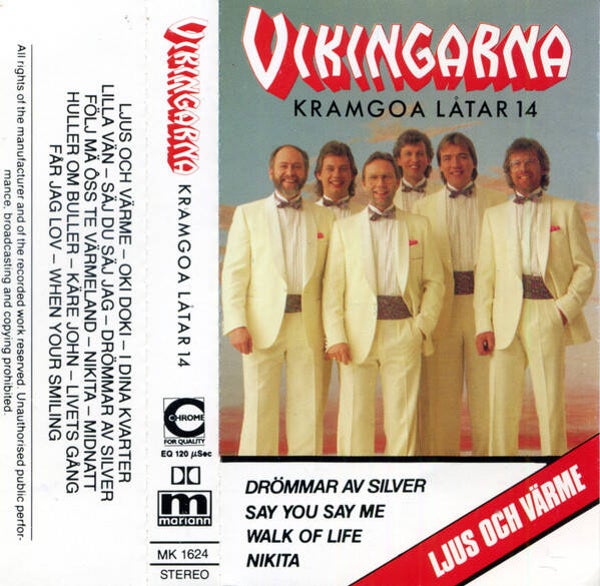 Vikingarna – Kramgoa Låtar 14 (Kassett)