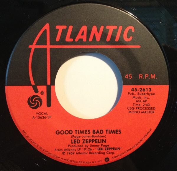 Led Zeppelin – Good Times Bad Times / Communication Breakdown (7")