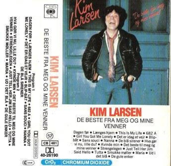 Kim Larsen – De Beste Fra Meg Og Mine Venner (Kassett)