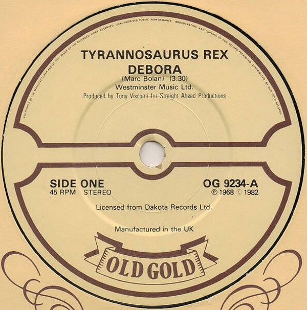 Tyrannosaurus Rex (T.Rex) – Debora / One Inch Rock (7")