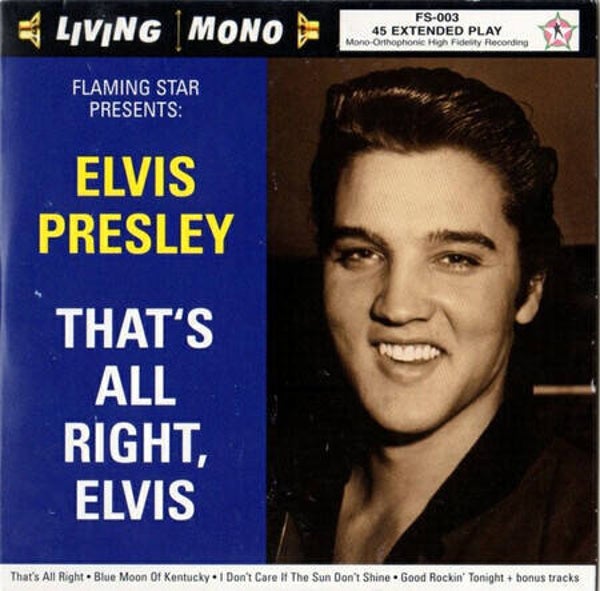 Elvis Presley ‎– That's All Right, Elvis (CD promo)