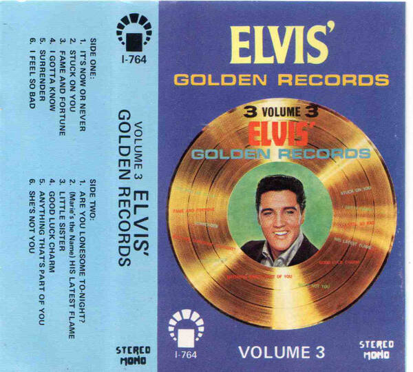 Elvis Presley – Elvis' Golden Records Volume 3 (Kassett)