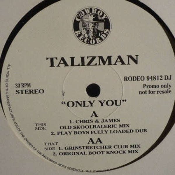 Talizman ‎– Only You (12" maxi - Promo)
