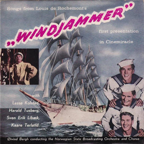 Lasse Kolstad, Harald Tusberg, Sven Erik Libæk*, Kaare Terland, Øivind Bergh, The Norwegian State Broadcasting Orchestra And Chorus - "Windjammer" (7", EP)