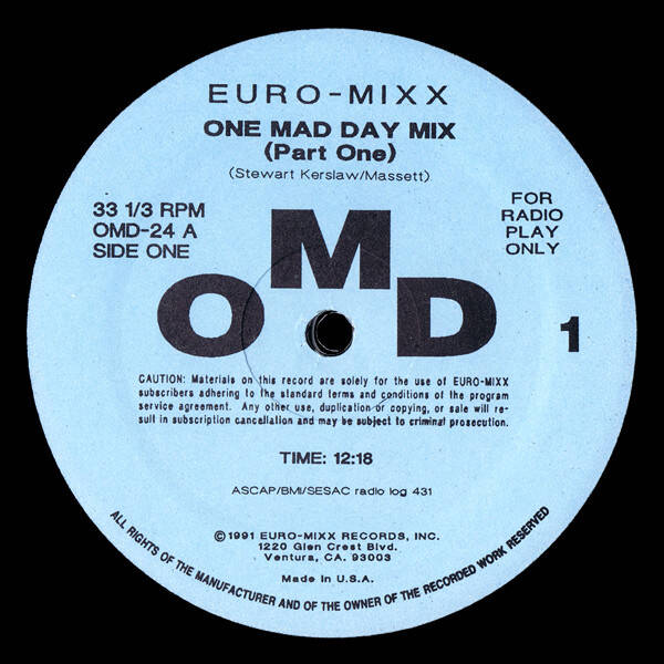 OMD – One Mad Day Mix (12 Maxi)