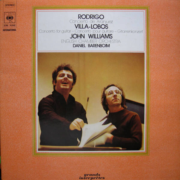Rodrigo / Villa-Lobos - John Williams, Daniel Barenboim, English Chamber Orchestra – Concierto De Aranjuez / Concerto For Guitar (LP)