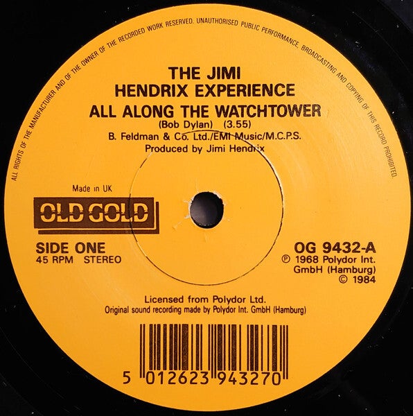 The Jimi Hendrix Experience – All Along The Watchtower / Foxey lady (7")