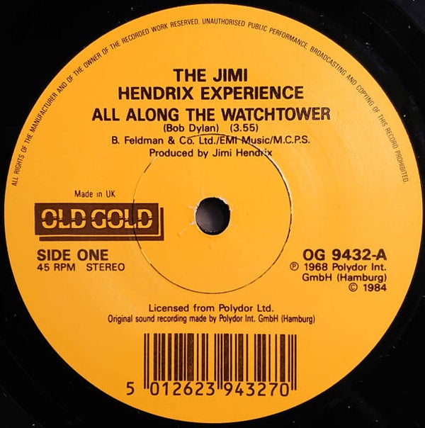 The Jimi Hendrix Experience – All Along The Watchtower / Foxey lady (7")
