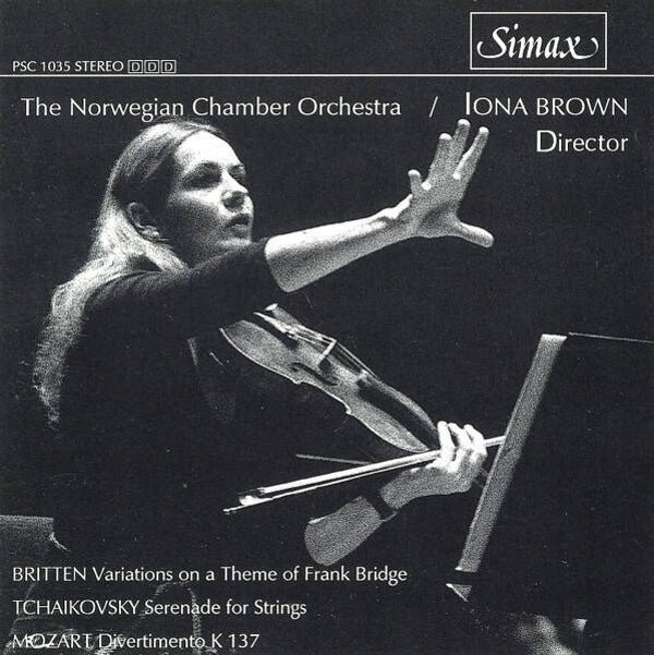 Britten / Tchaikovsky / Mozart - The Norwegian Chamber Orchestra / Iona Brown – Variations On A Theme Of Frank Bridge / Serenade For Strings / Divertimento K137 (CD)