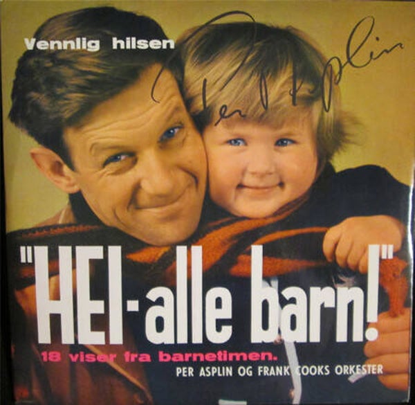 Per Asplin Og Frank Cooks Orkester – Hei - Alle Barn! (18 Viser Fra Barnetimen) (LP)