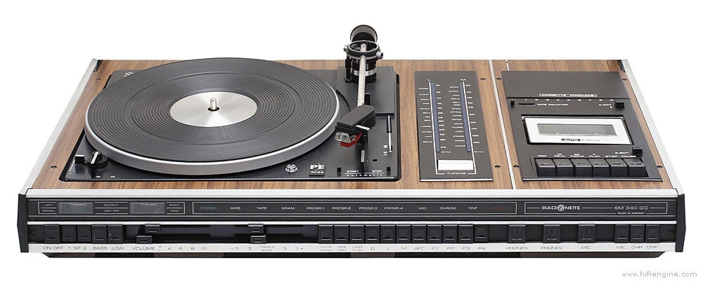 Radionette SM 340 GC (Soundmaster) (Platespiller, Kassettspiller og radio)