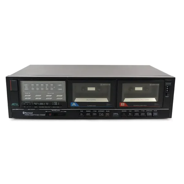 Sherwood CD 345R dobbel kassettspiller (brukt hi-fi)