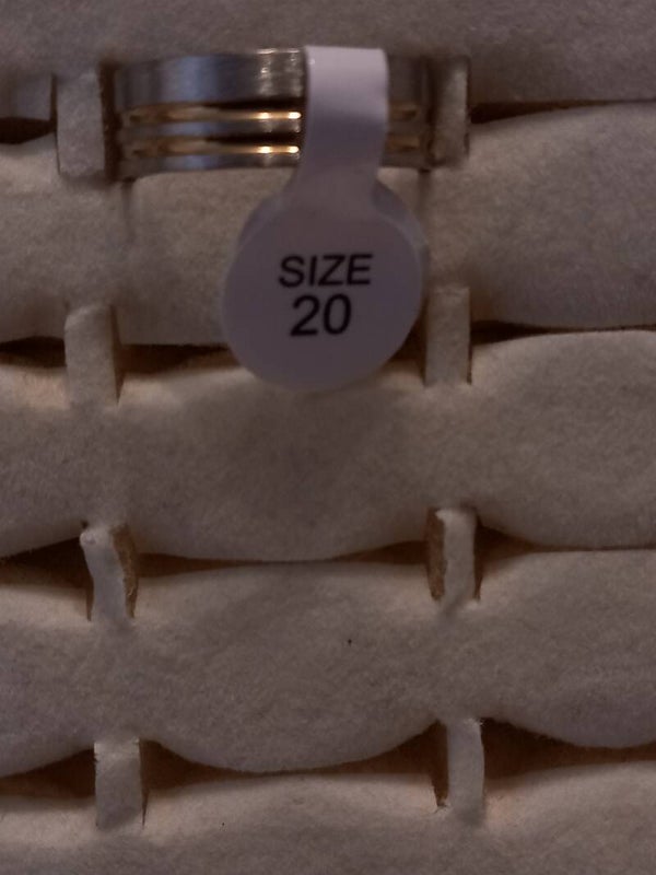 Size 20  1 Stainless Steel  for unisex