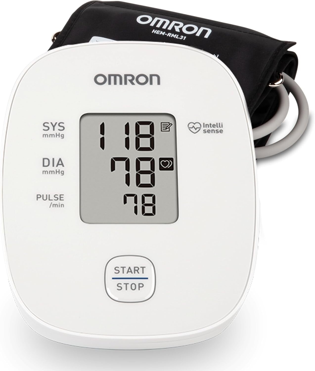 OMRON Iron Upper Arm Blood Pressure Monitor - Clinically Validated Blood Pressure Cuff - Medical Grade with Wide Range 17" Arm Cuff