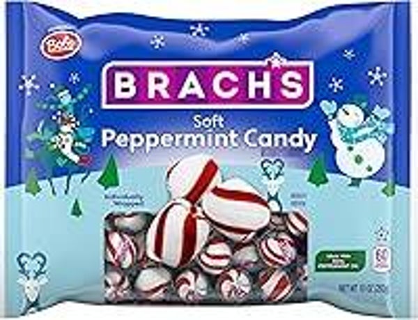 Red Bird Soft Peppermint Candy, Individually Wrapped, Gluten Free Breath Mints, 52 oz Tub