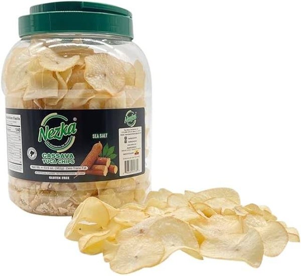 Super Crunchy Irresistible Tasty Snacks Made of cassava root, Nezka Cassava Yuca chips are delicious, super crunchy and irresistible tasty making them a popular choice among snack enthusiasts. Just satisfy your cravings  Guilt-free All natural, Kosher-cer