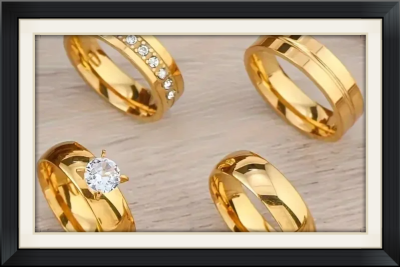 4pcs Fashion Stainless Steel Ring Set,