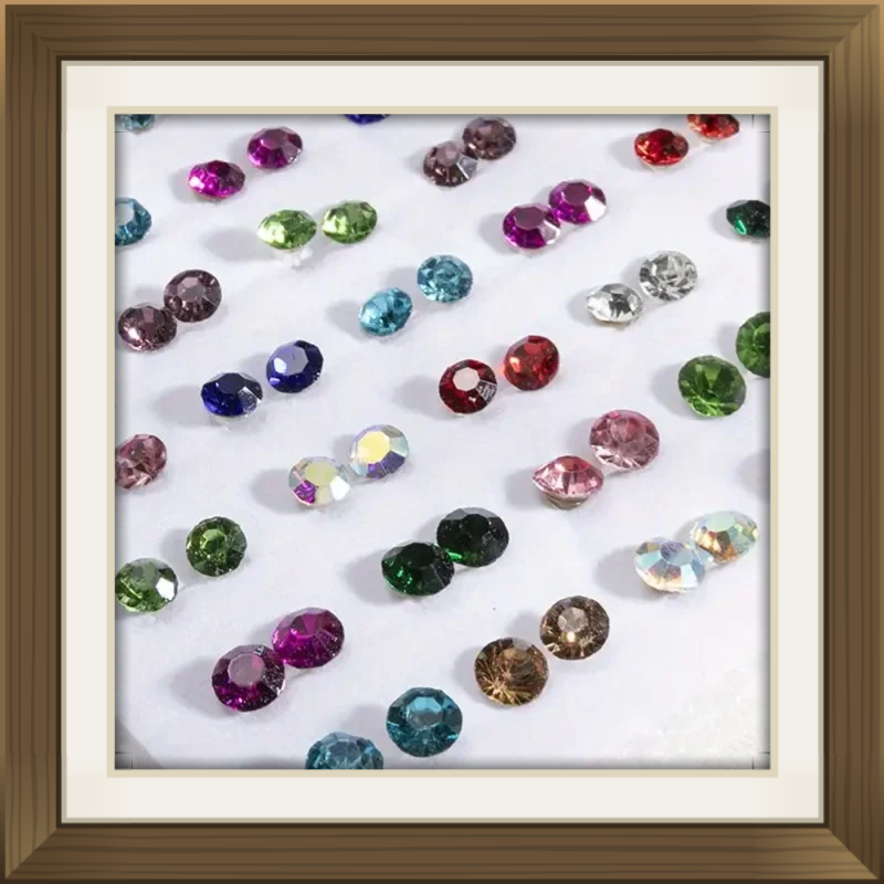 16 Pairs Bohemian Rhinestone Geometric Stud Earrings Set for Women - Multi-Style Colorful Plastic Earrings Jewelry Gifts, Fashion Accessories|Vibrant Earring Set|Plastic Earrings