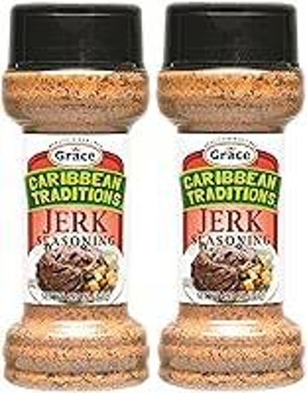 Grace Caribbean Traditions Jamaican Jerk Seasoning Dry Rub - 2 Pack - Jerk Seasoning Marinade - Jerk Seasoning Jamaican Style