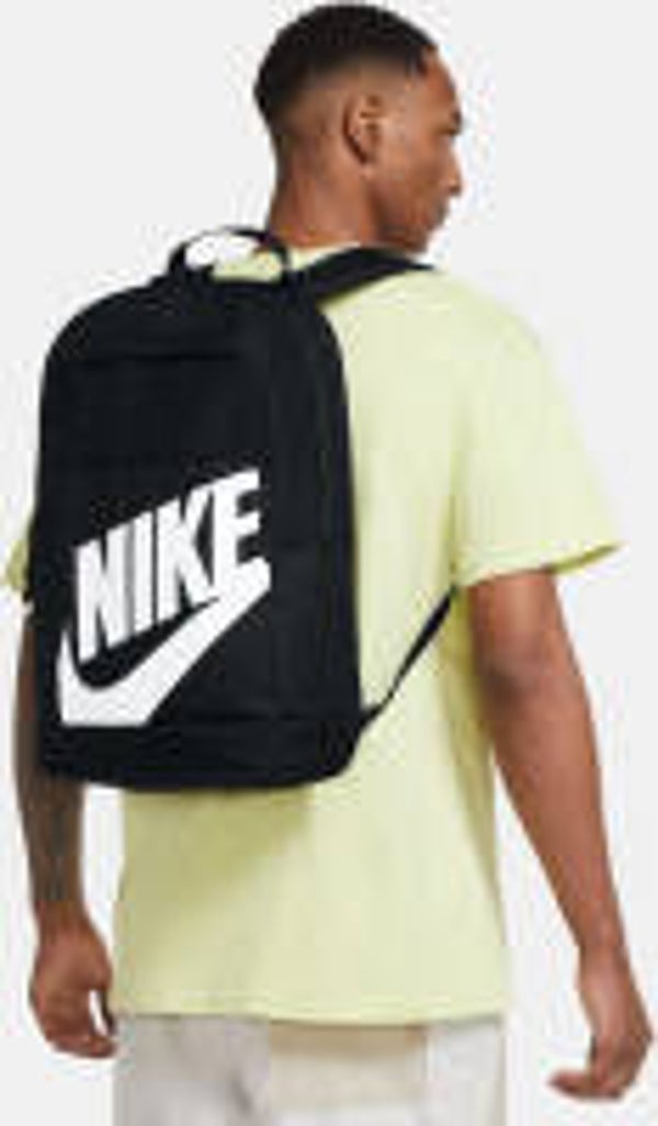 NIKE Unisex's Sports Bag, Black/White, 48cm H x 30cm W x 15cm D Single