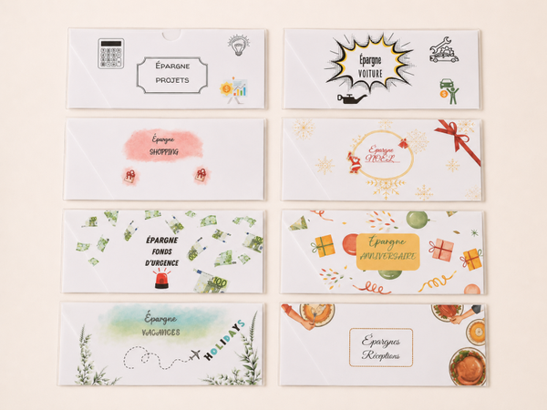 Enveloppes épargne x8