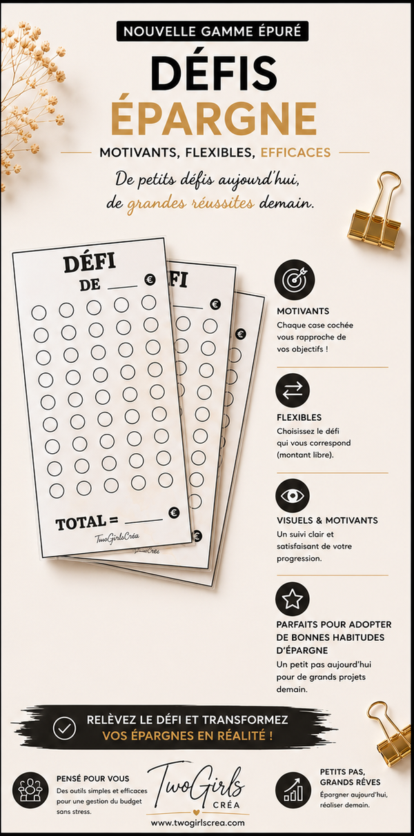 Défi Gamme Épuré. Le lot de 3