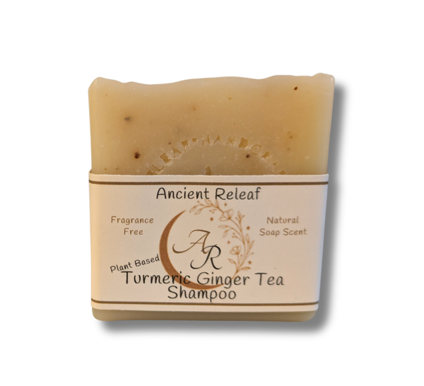 Turmeric Ginger Shampoo Bar, Plant-based, Vegan