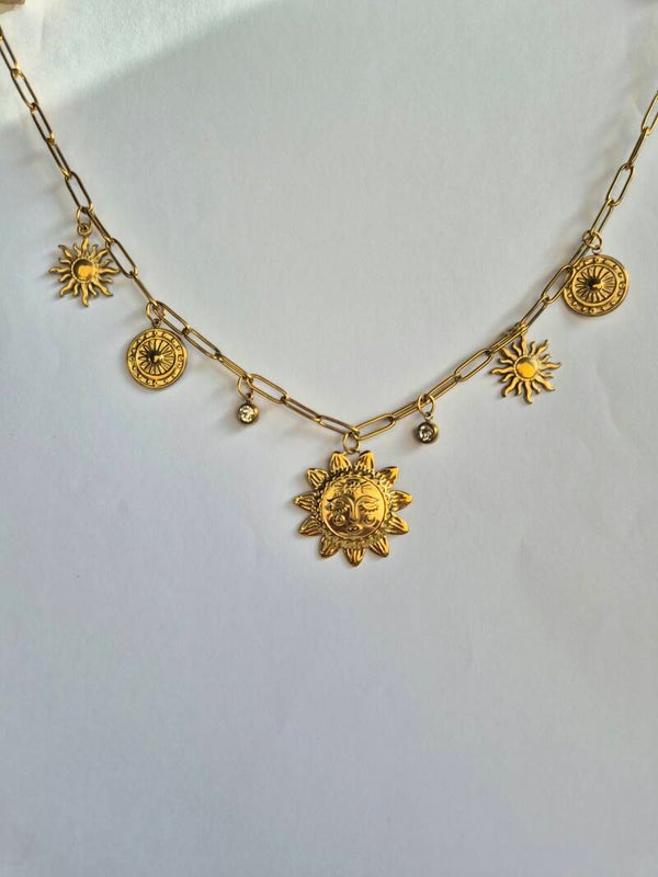 COLLIER GRIGRIS CÉLESTES SOLEIL