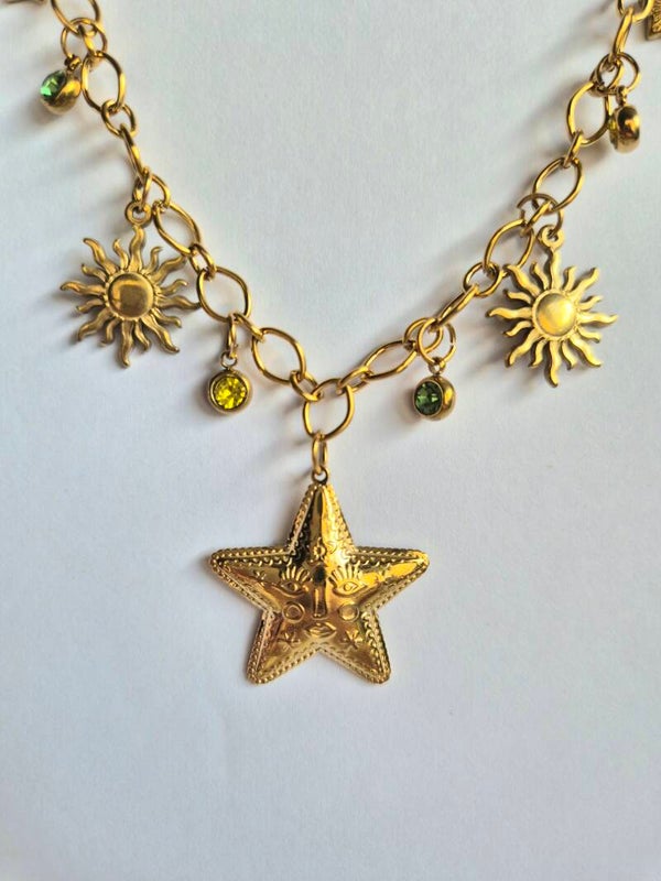 COLLIER GRIGRIS CÉLESTES ÉTOILE