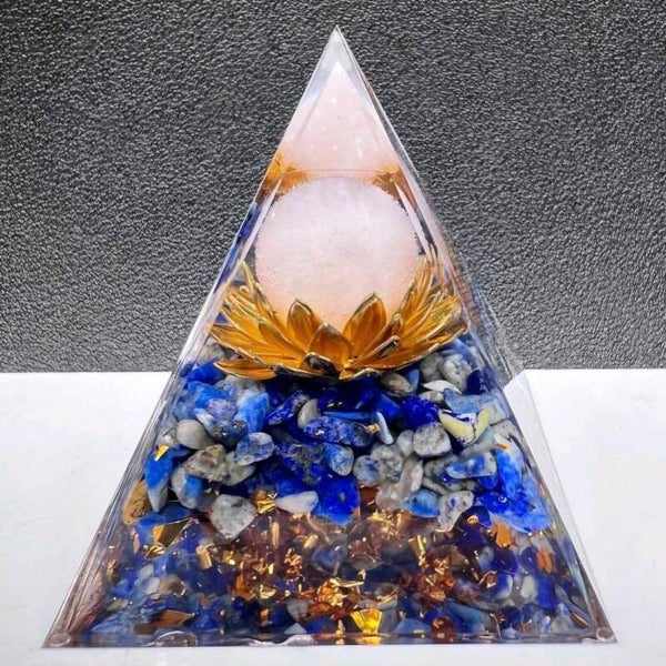 PYRAMIDE ORGONITE LAPIS LAZULI