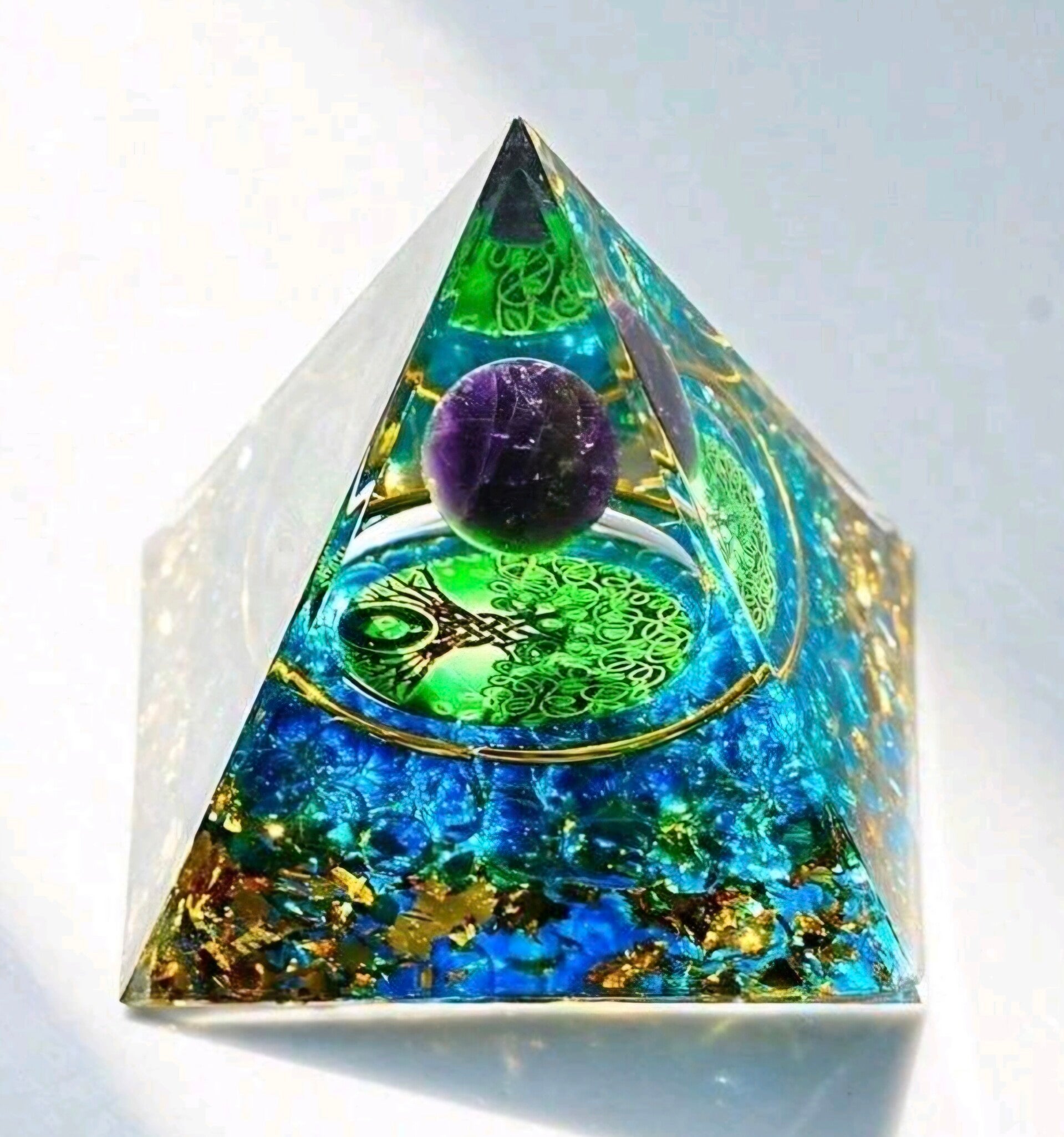 PYRAMIDE ORGONITE ARBRE DE VIE