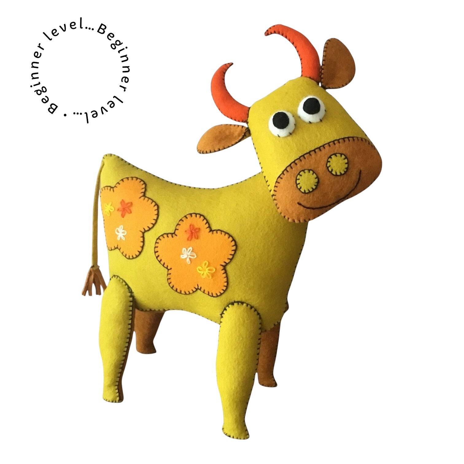 The Cheerful Cow Felt Animal Sewing Kit