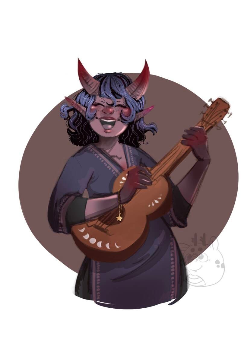 Navine de tiefling bard 