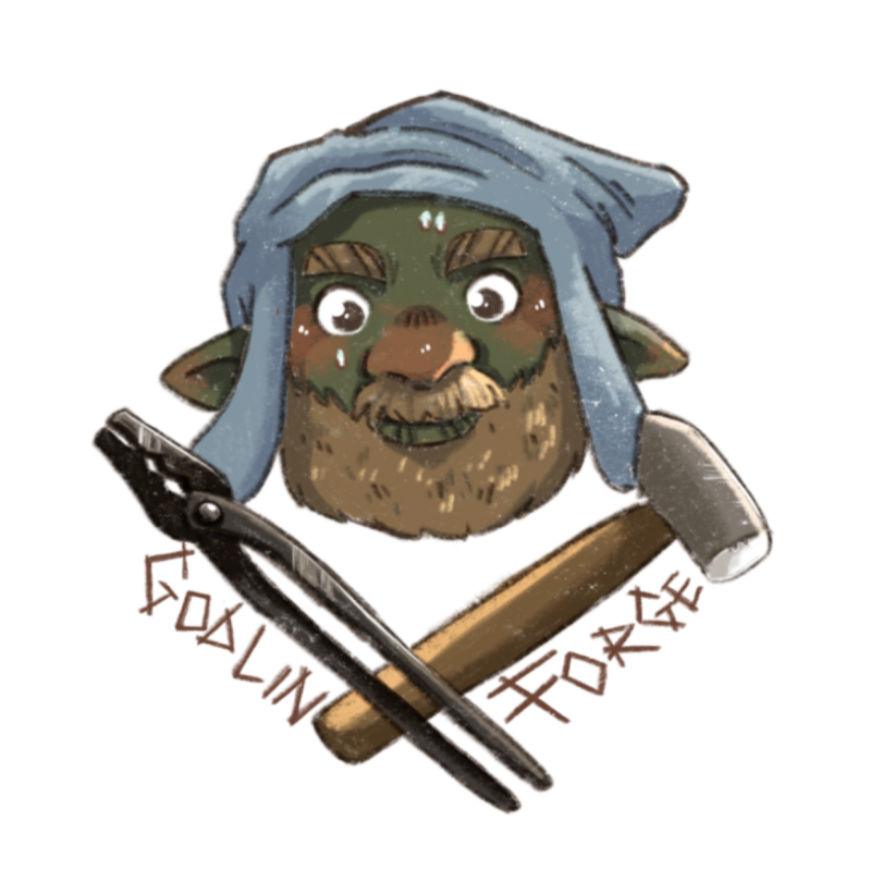 Voor Goblin Forge heb ik een logo mogen ontwerpen dat zijn persoonlijkheid weergeeft 