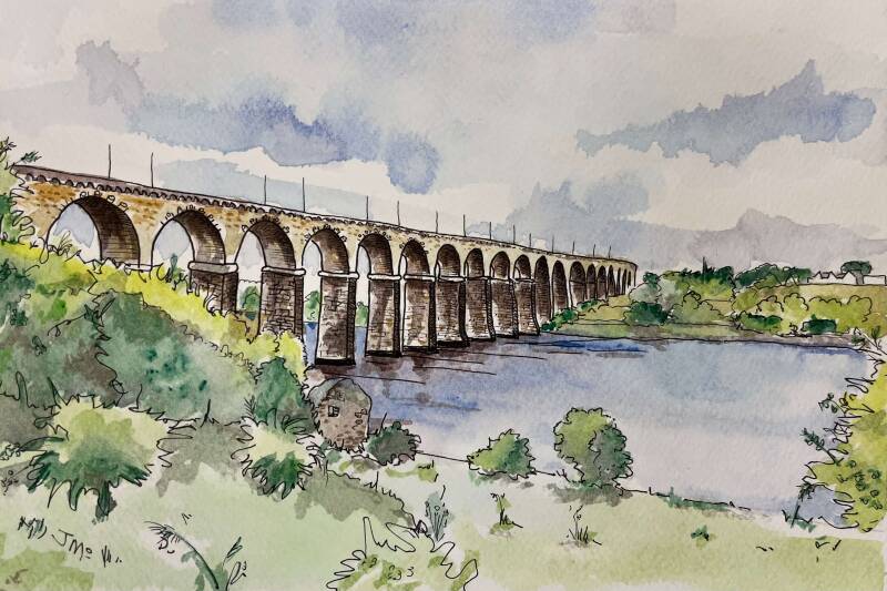Watercolour Painting by Seasons Art class - art group Darlington 