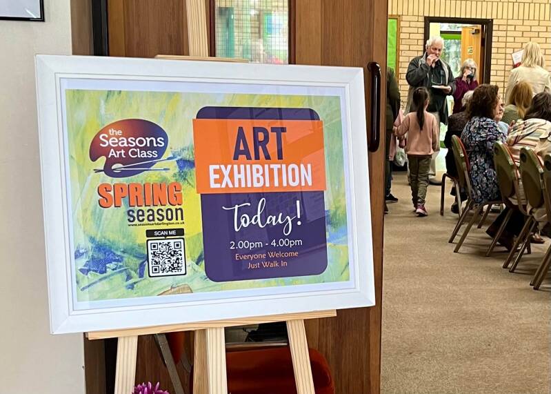 Seasons Art class - art group Darlington  Exhibition