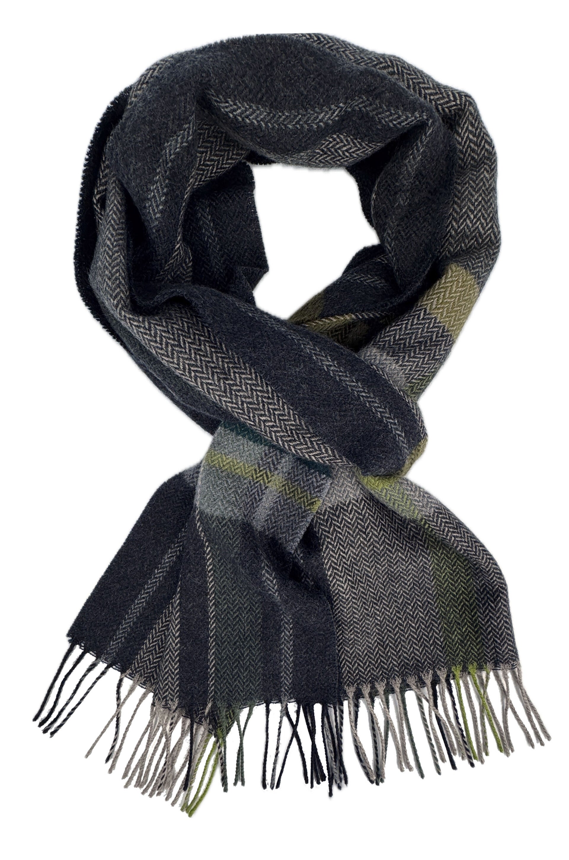 Wollschal Unisex aus 100 % Wolle (Merino) – anthrazit – Made in Germany