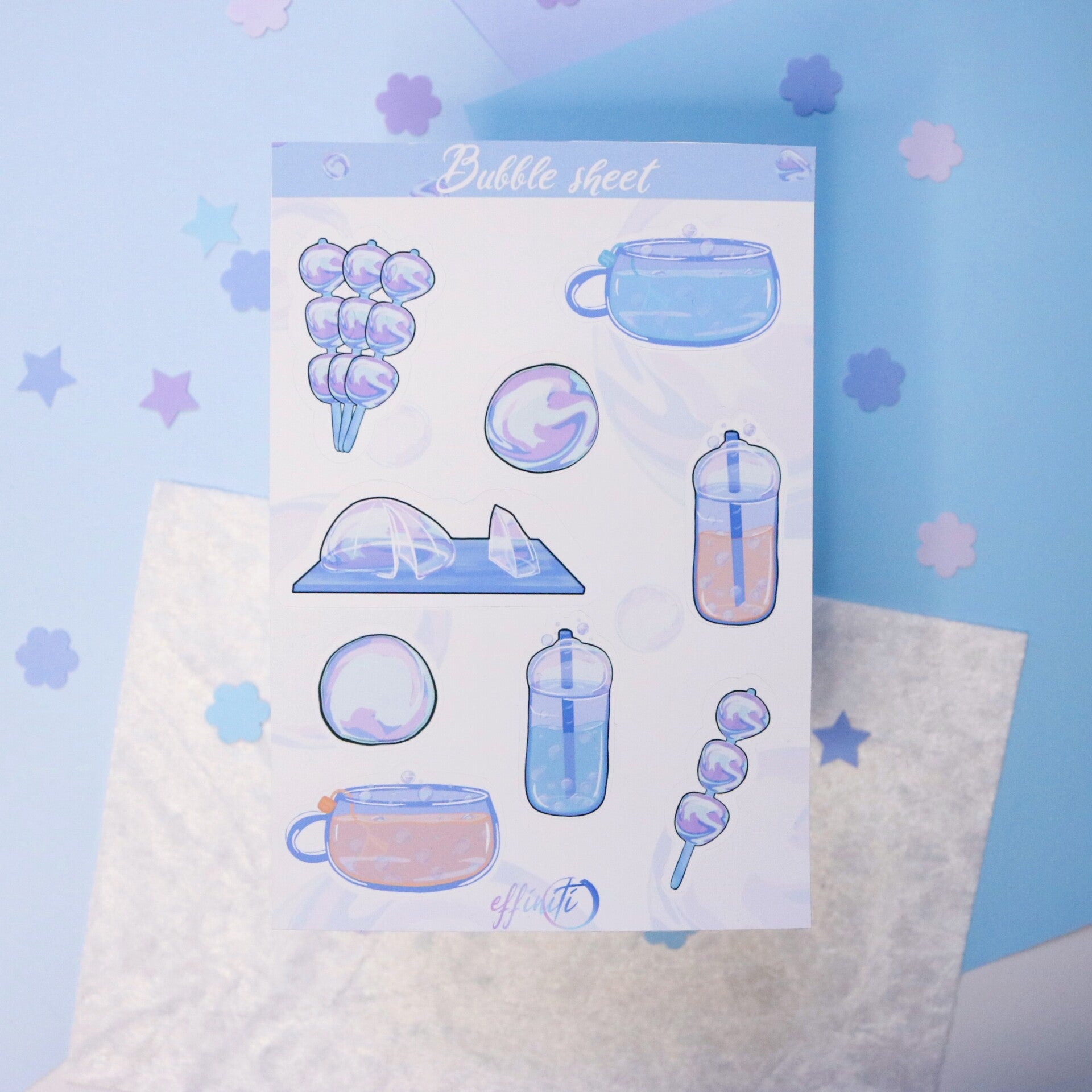Bubble Sticker sheet