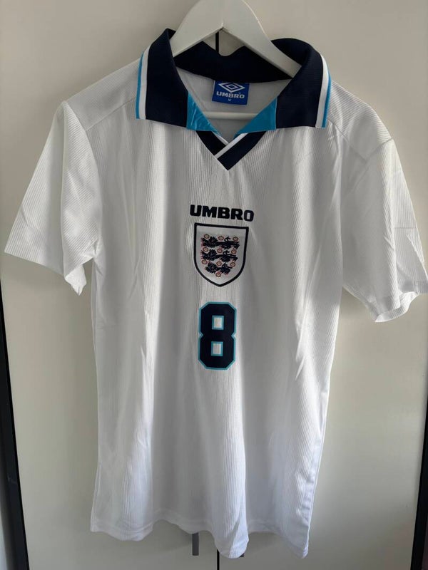 'Gascoigne 8' England Retro Home Jersey 1996