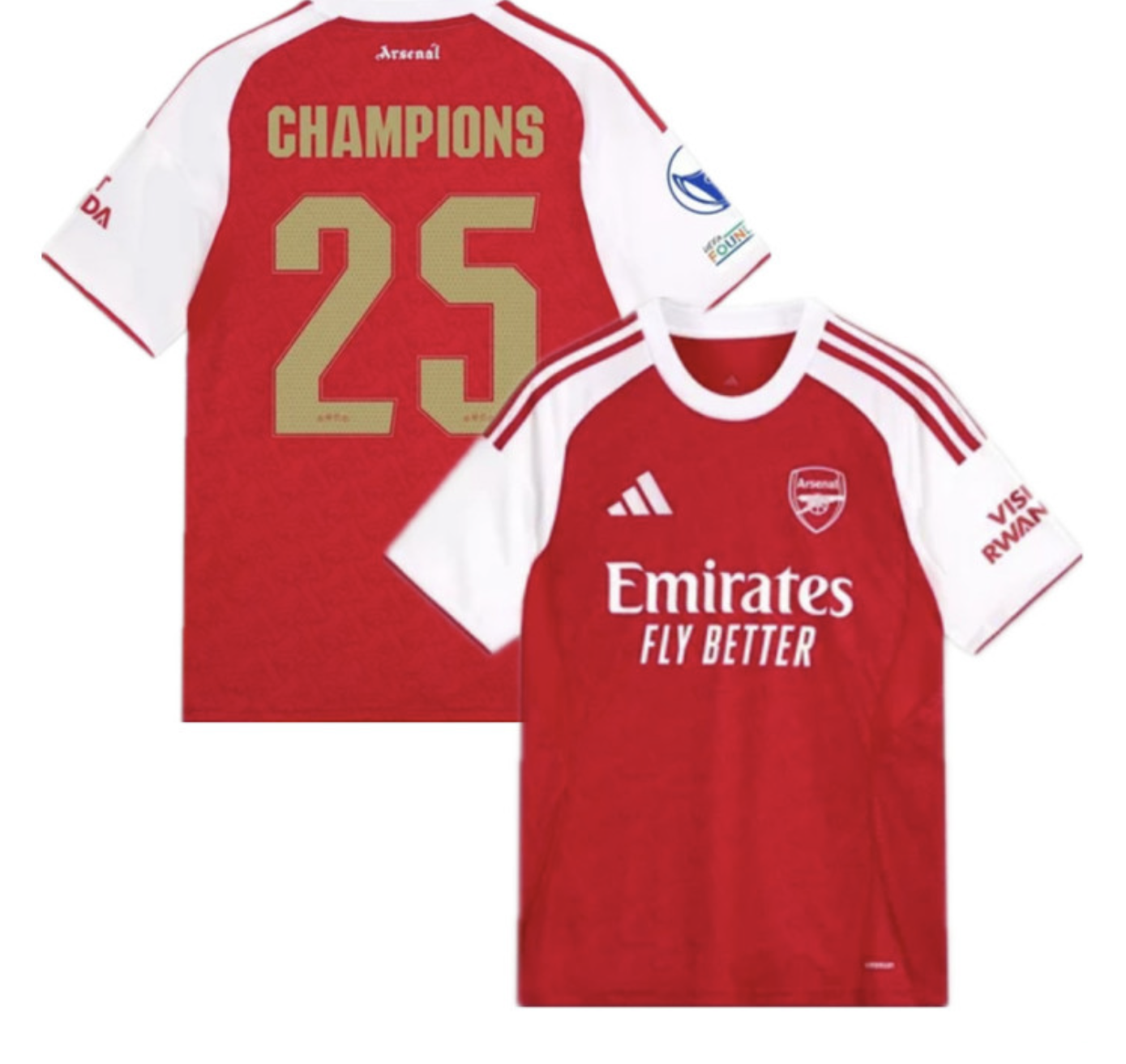 Arsenal Champions Home Man Jersey 25/26
