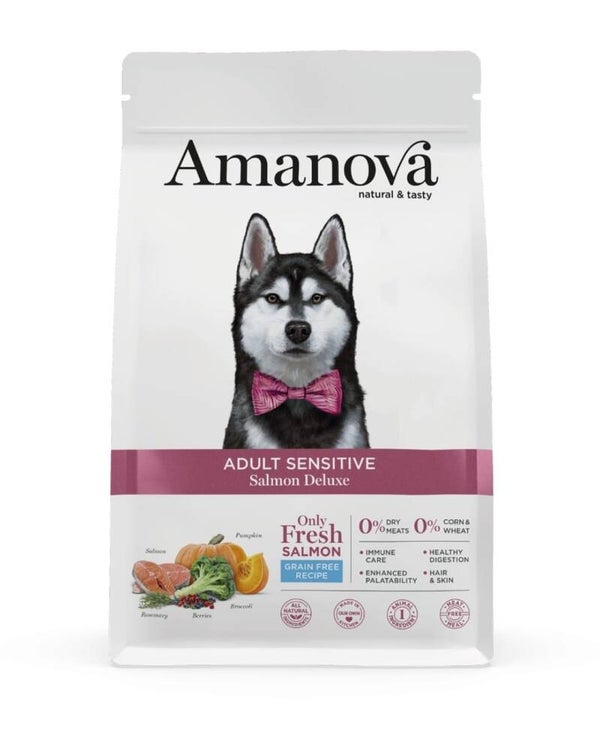 Amanova Dog Adult Sensitive Salmon DeLuxe Grain Free 2 kg