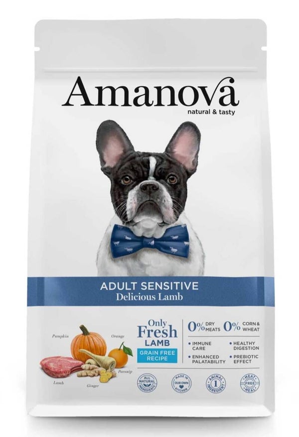 Amanova Dog Adult Sensitive Delicious Lamb Grain Free 2 kg