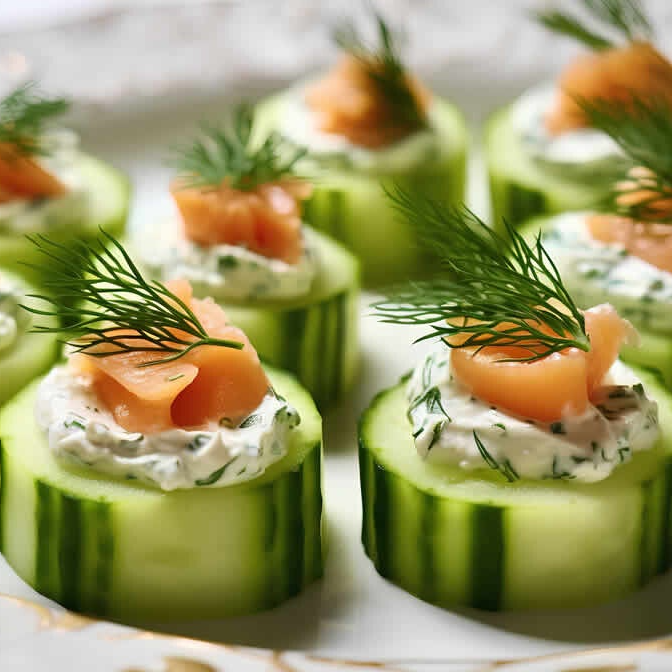 Concombre Fromage Frais Saumon