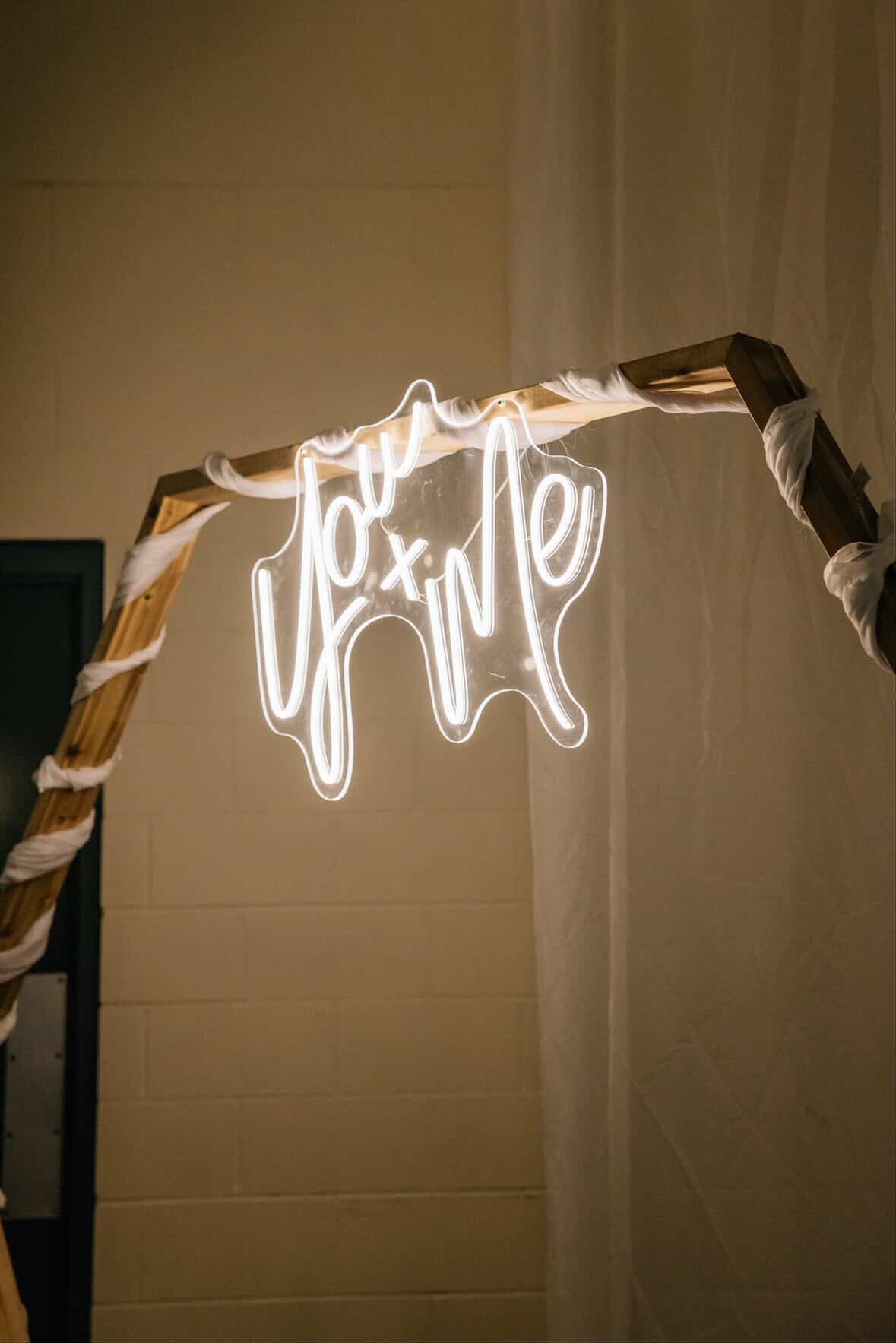 ‘You+Me’ LED Sign