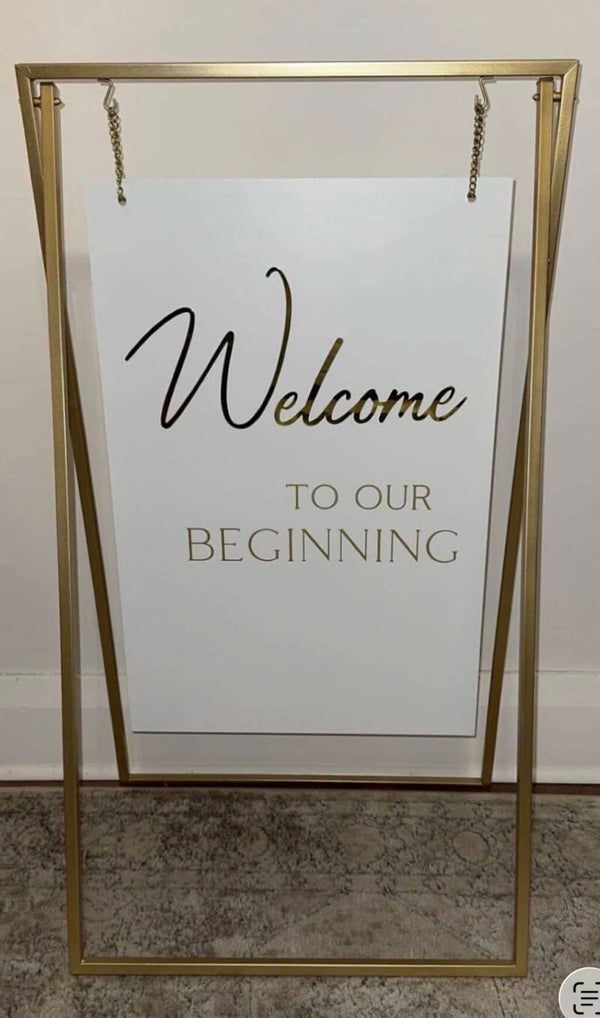 Welcome signage